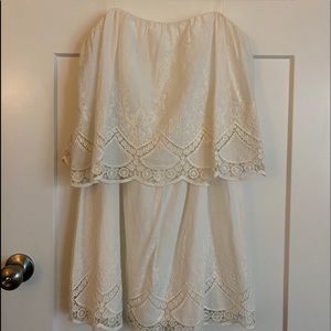 Lily rain white sleeveless dress